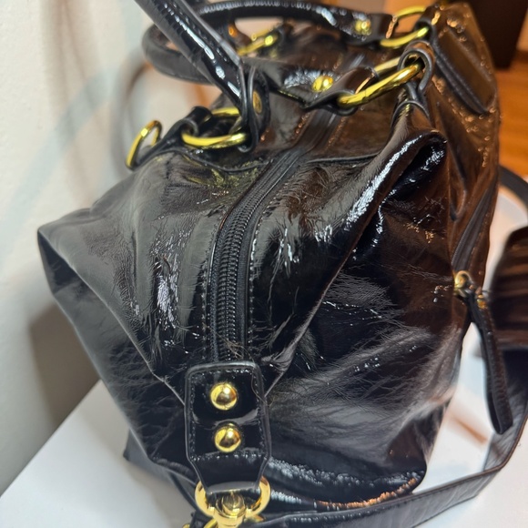 Coach Black Patent Leather Bag - Large Medium - Picture 8 of 13
